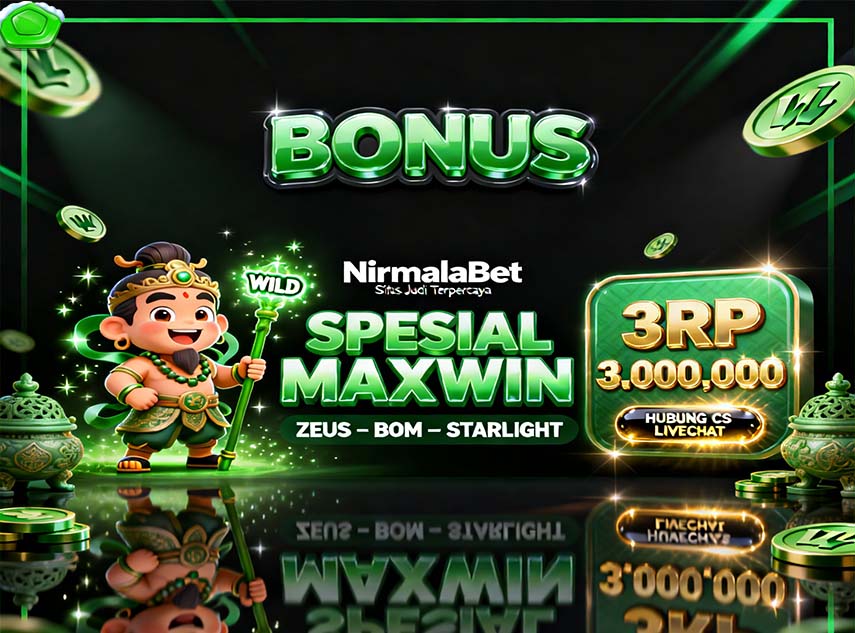 NirmalaBet Slot BRI Online Terpopuler Dengan Bonus Harian